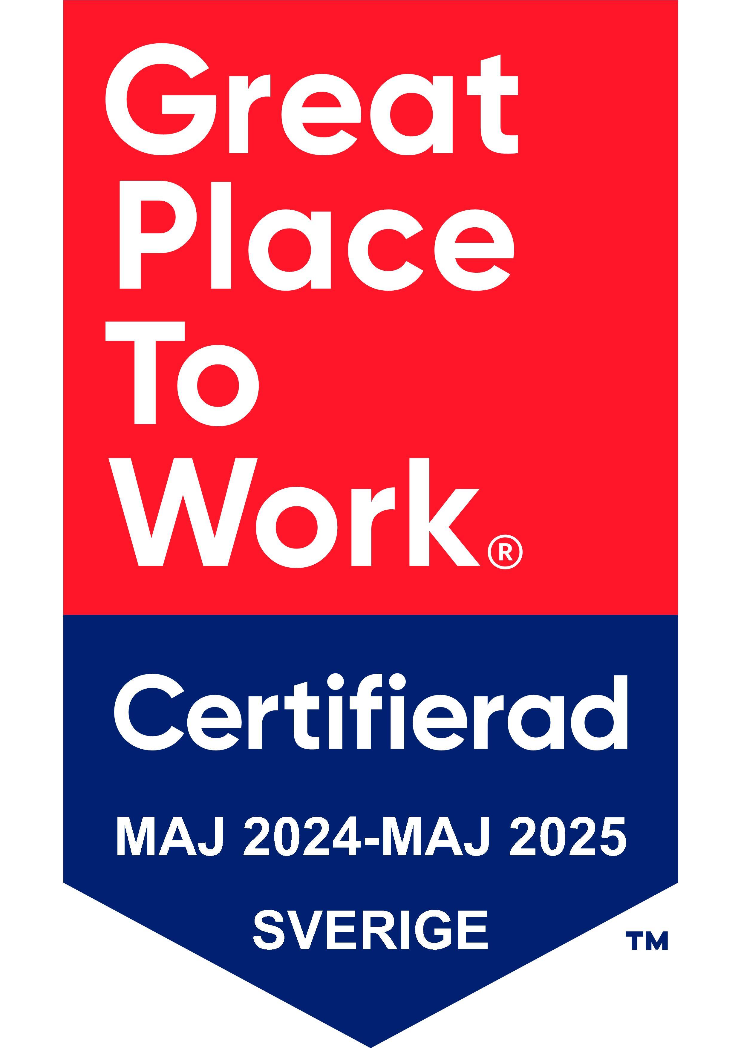 great place to work certifierad