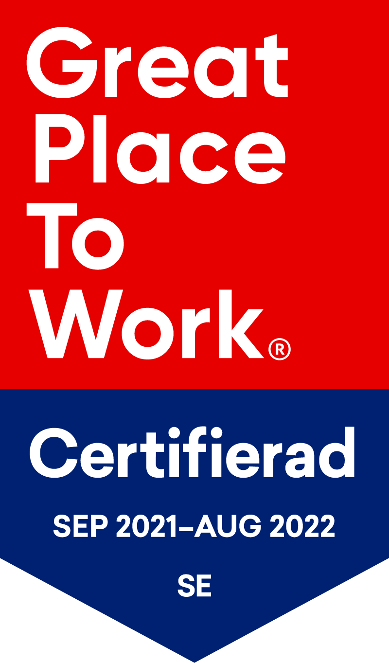 great place to work certifierad