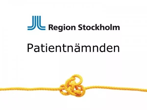 Patientnämndens förvaltning Region Stockholm