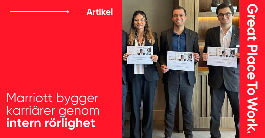 Marriott är en av Europas bästa arbetsplatser