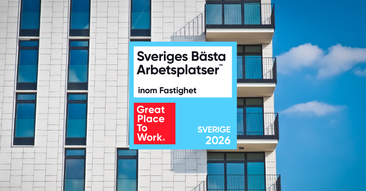 liggande bild sveriges bästa arbetsplatser inom fastighet 2026