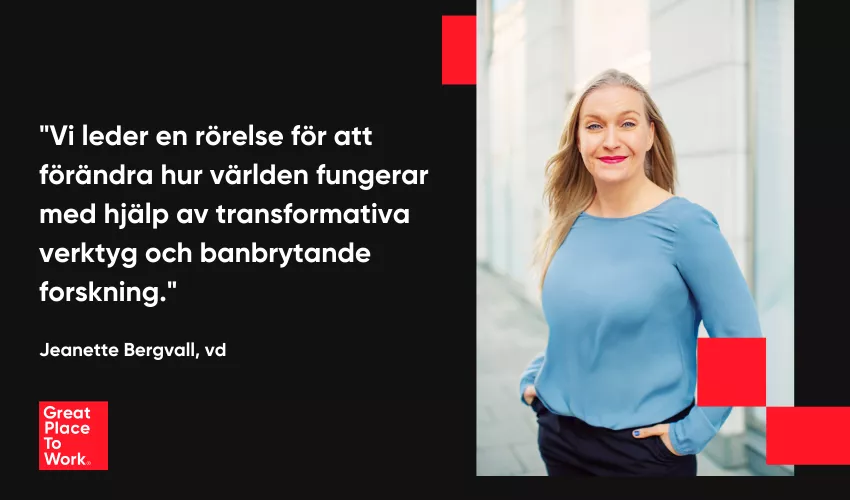Jeanette Bergvall ny vd för Great Place To Work i Sverige