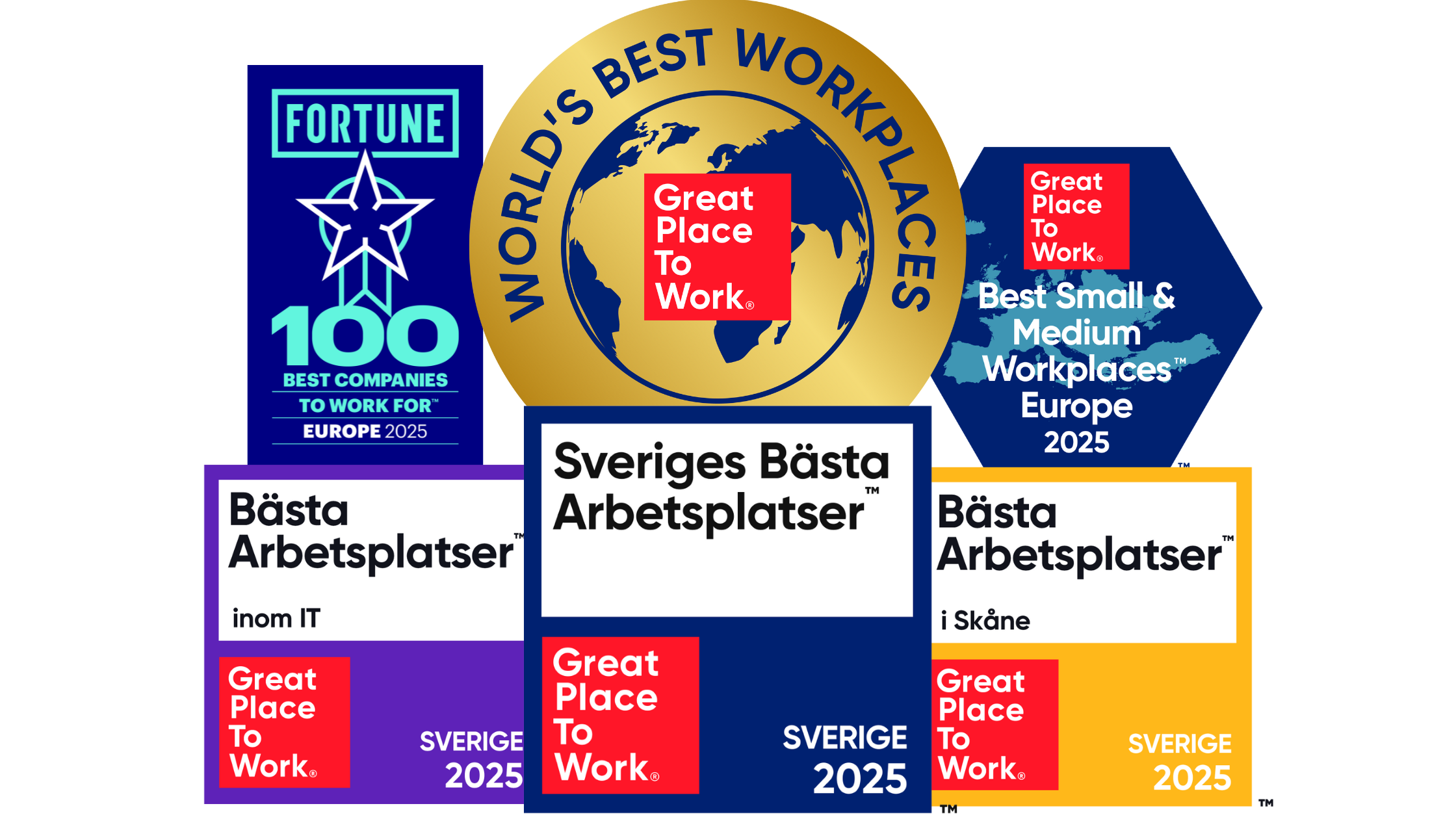 rankinglistor great place to work 2025