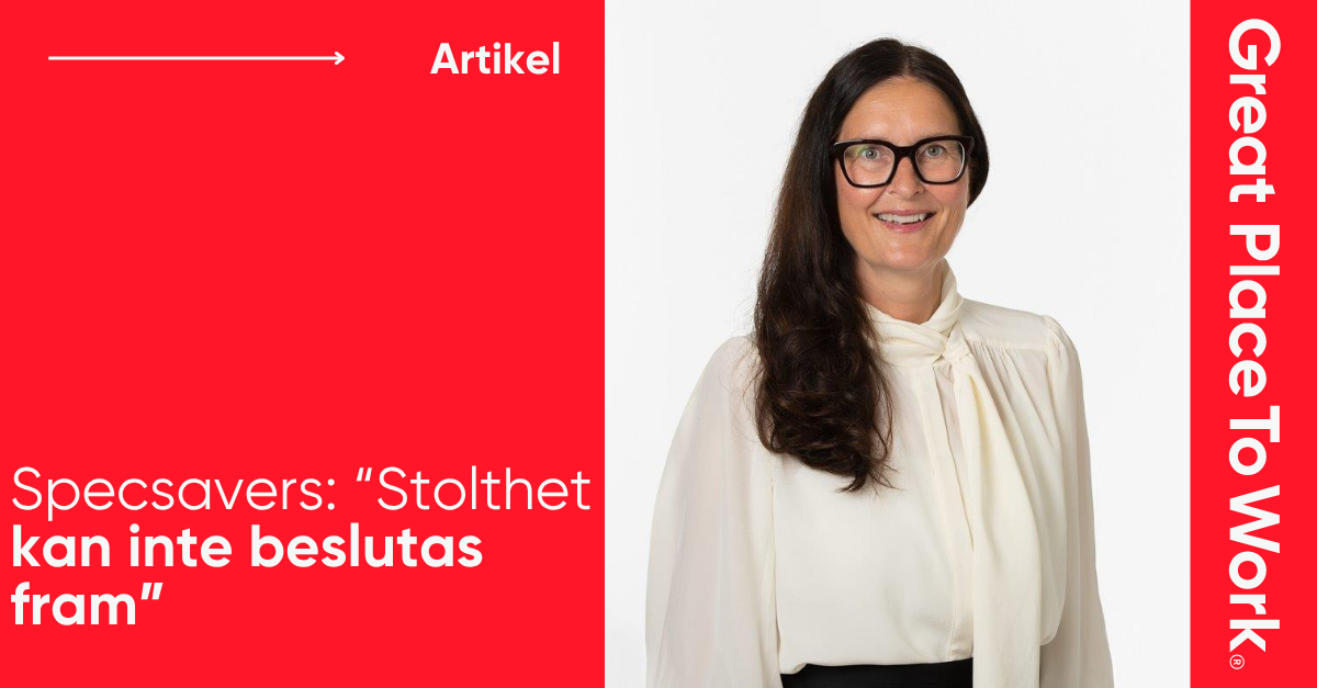 Specsavers: “Stolthet kan inte beslutas fram.”